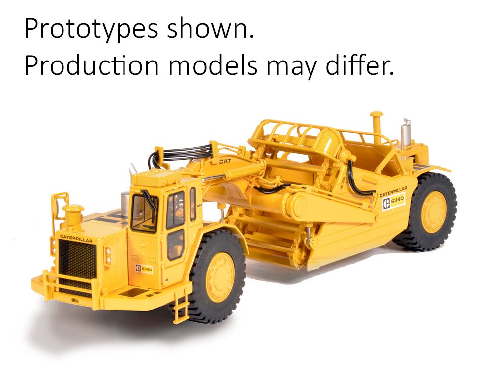 1:48 Cat<sup class='superscript'>®</sup> 639D Elevating Scraper - Die-cast