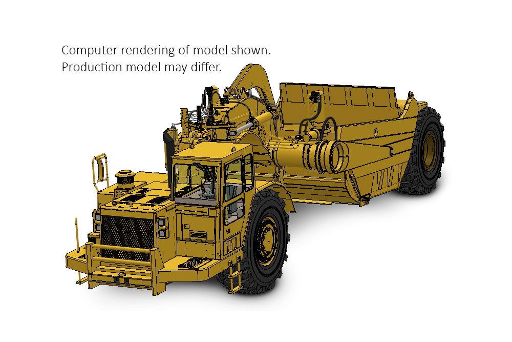 1:48 Cat<sup class='superscript'>®</sup>651E Wheel-Tractor Scraper - Die-cast